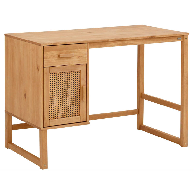 Ren Home Talo Desk with Closed Storage and Drawer Wayfair
